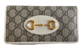 Gucci GG Supreme Calfskin Horsebit 1955 Zip Around Wallet