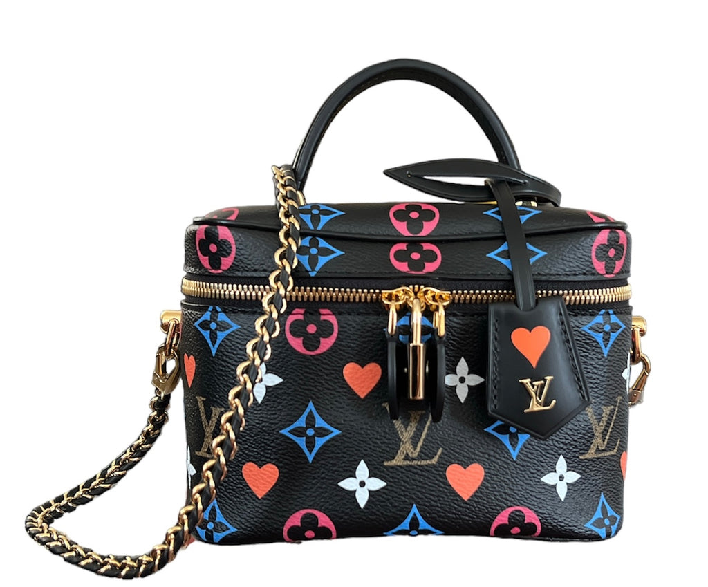 Louis Vuitton Black Multicolor Monogram Game On Vanity PM