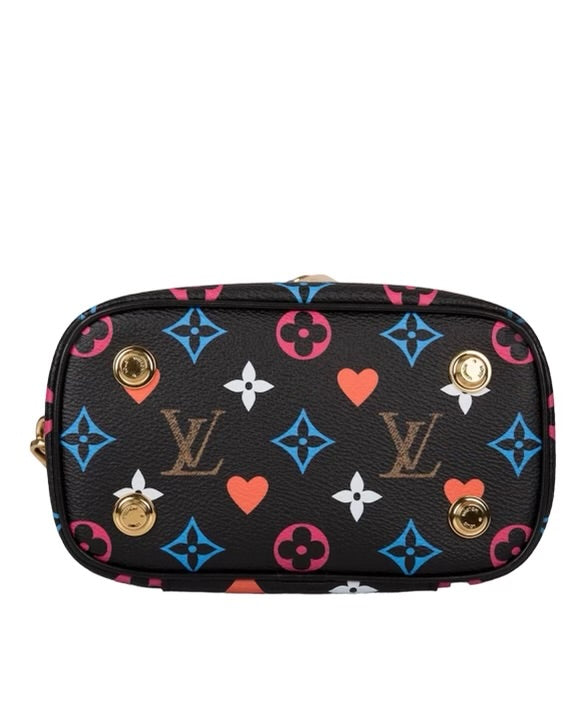 Louis Vuitton Black Multicolor Monogram Game On Vanity PM