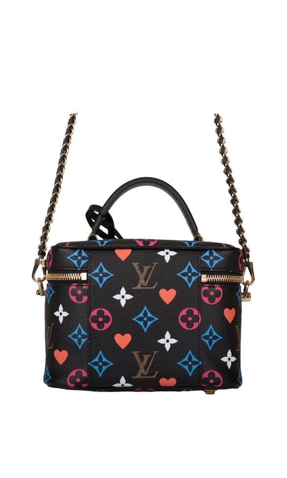 Louis Vuitton Black Multicolor Monogram Game On Vanity PM