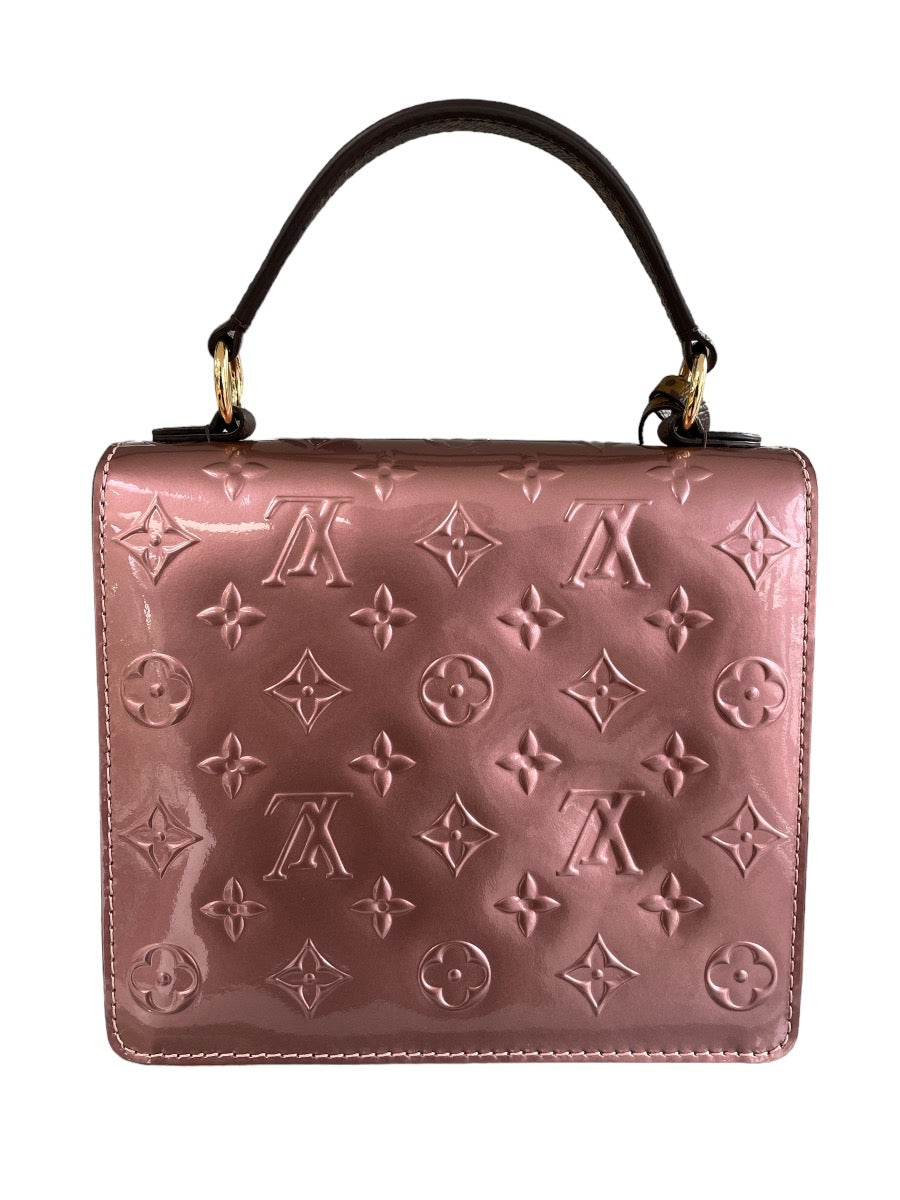 Louis Vuitton Monogram Vernis Spring Street Rose Pale Metallise