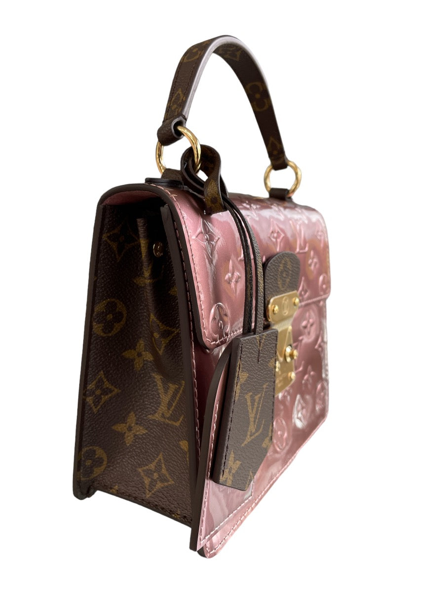 Louis Vuitton Monogram Vernis Spring Street Rose Pale Metallise