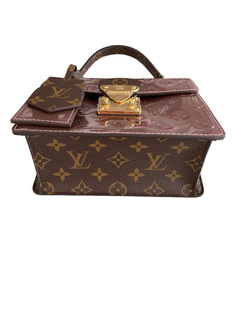Louis Vuitton Monogram Vernis Spring Street Rose Pale Metallise