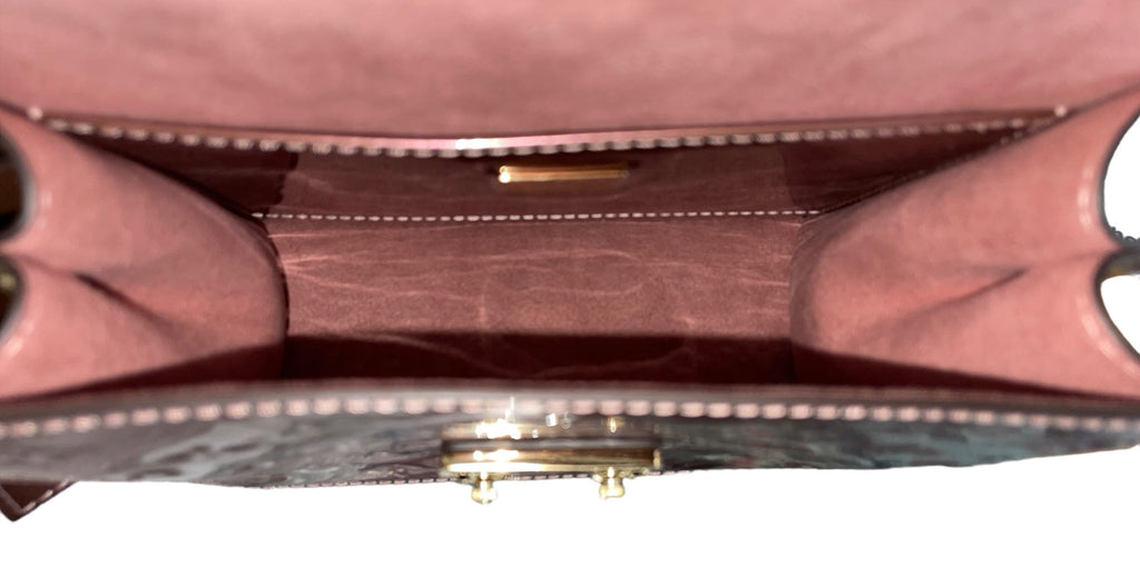 Louis Vuitton Monogram Vernis Spring Street Rose Pale Metallise