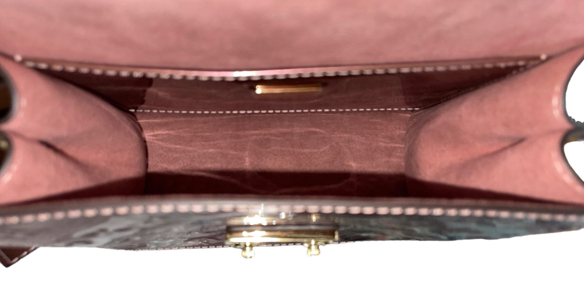 Louis Vuitton Monogram Vernis Spring Street Rose Pale Metallise