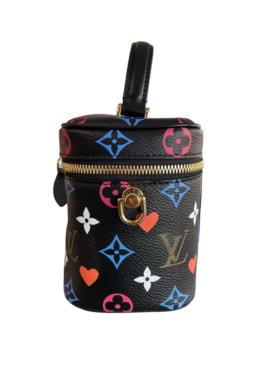 Louis Vuitton Black Multicolor Monogram Game On Vanity PM