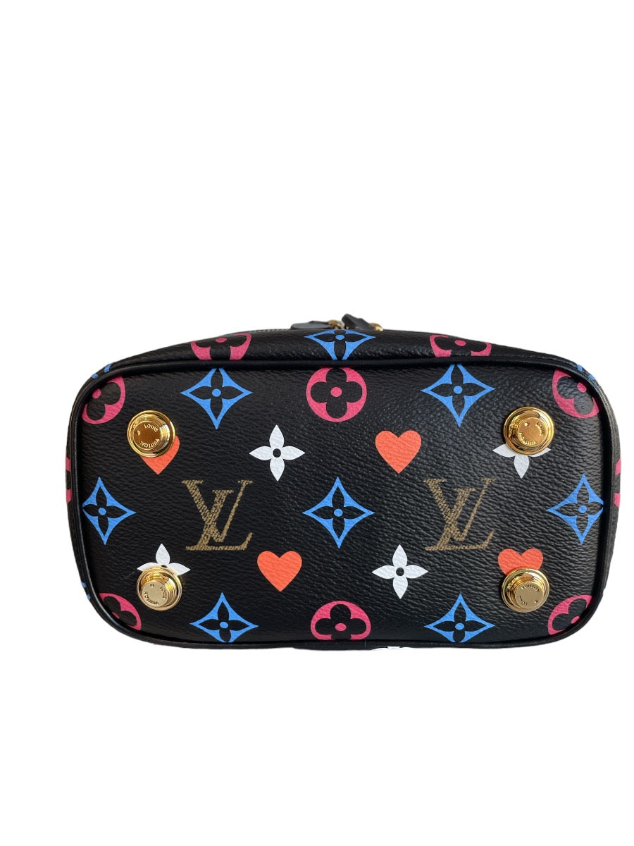 Louis Vuitton Black Multicolor Monogram Game On Vanity PM