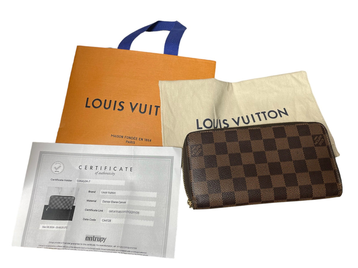 Louis Vuitton Damier Ebene Zip Wallet