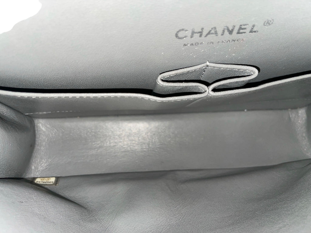 Chanel Gray Caviar Medium Double Flap Bag