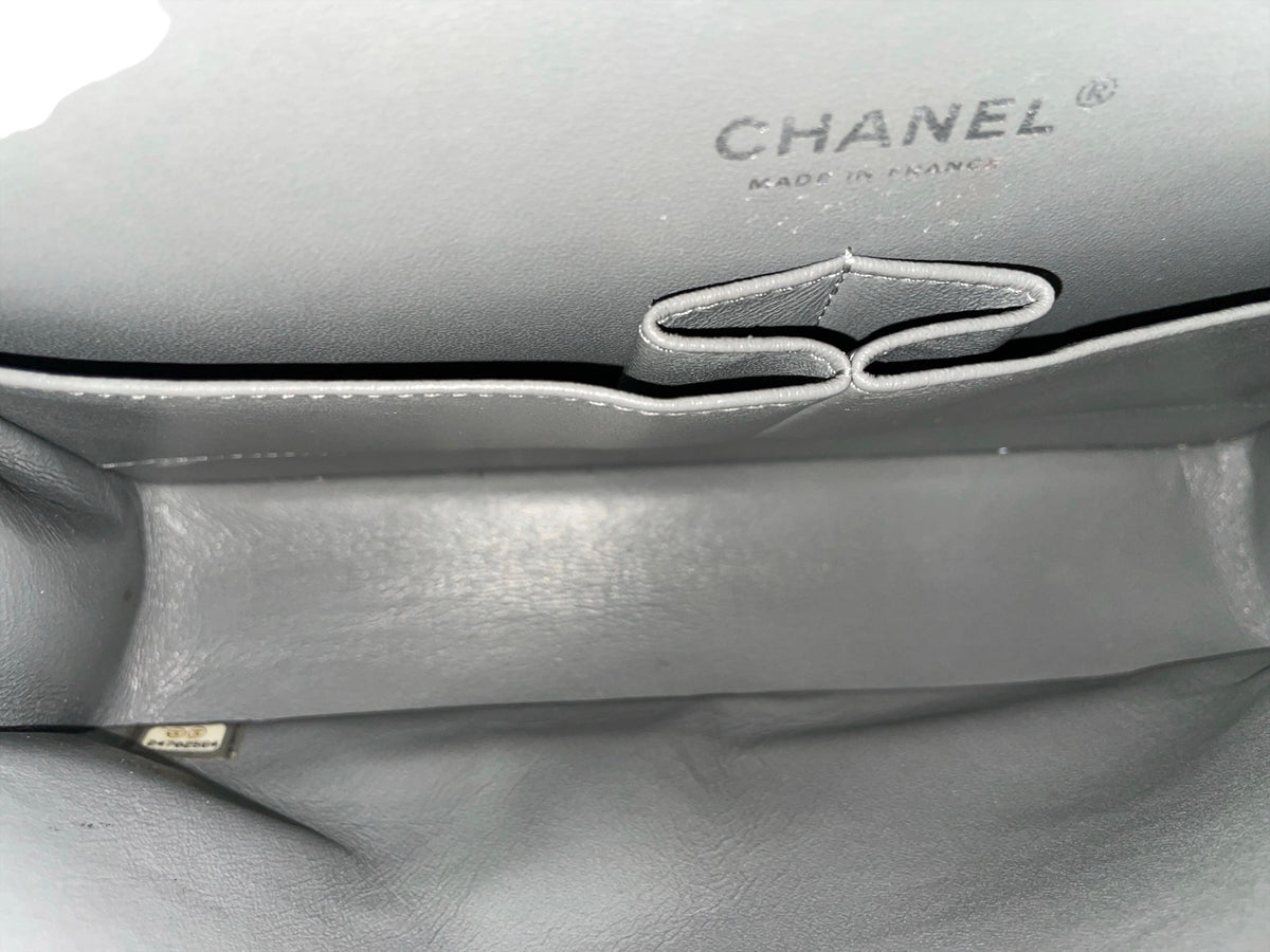 Chanel Gray Caviar Medium Double Flap Bag