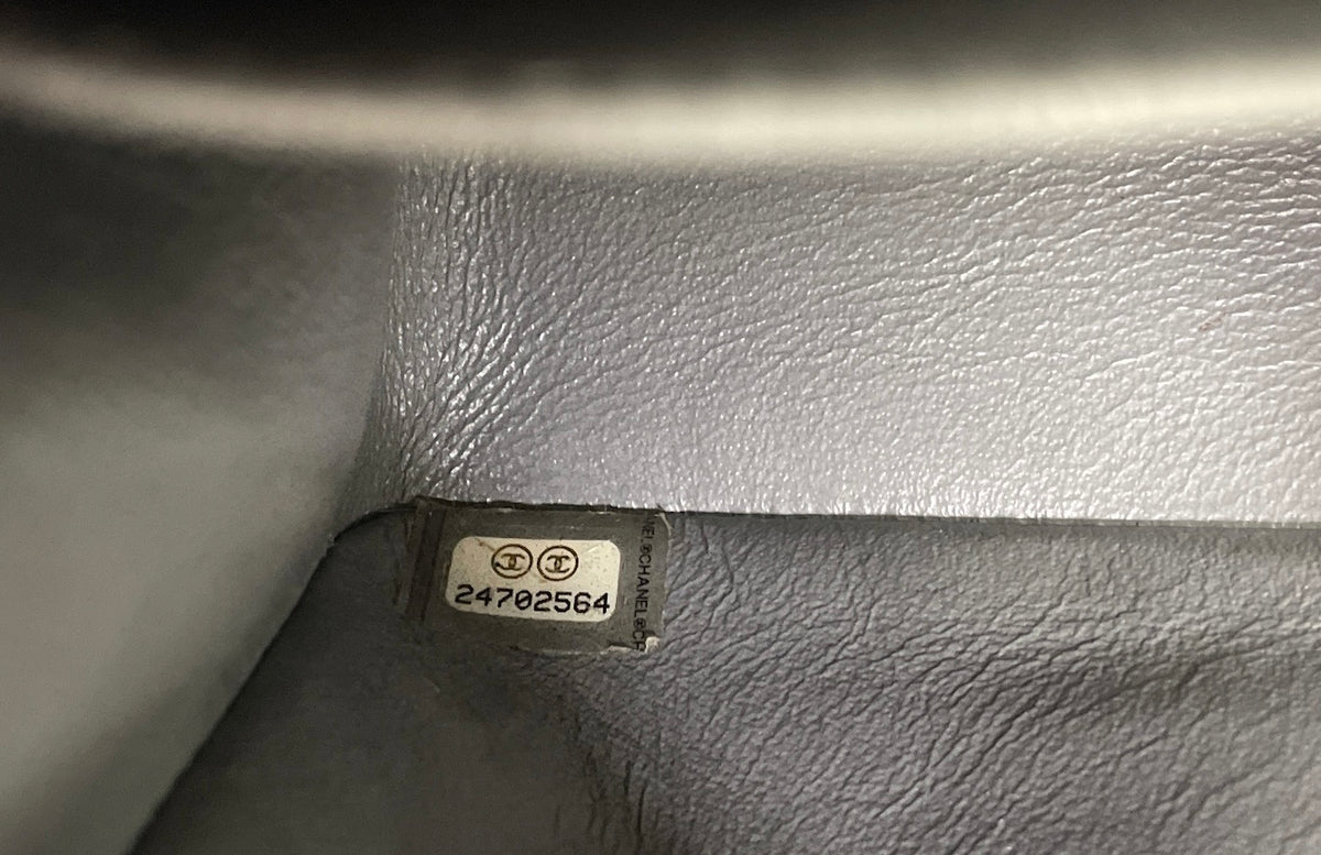 Chanel Gray Caviar Medium Double Flap Bag