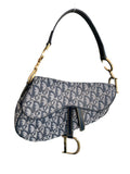 Christian Dior Navy Diorissimo Saddle Bag