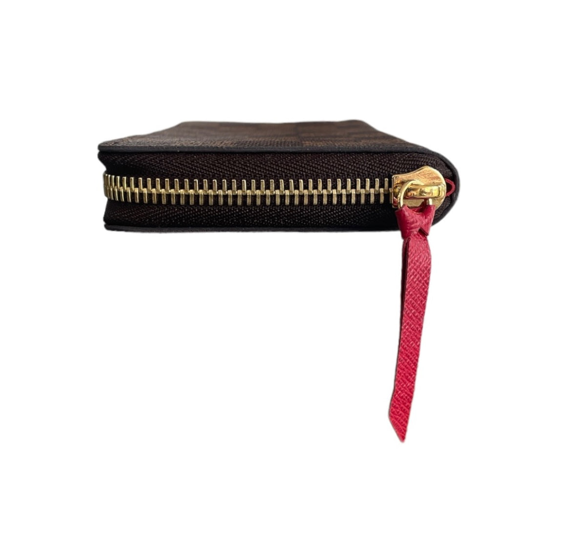 Louis Vuitton Damier Ebene Clemence Wallet Cherry