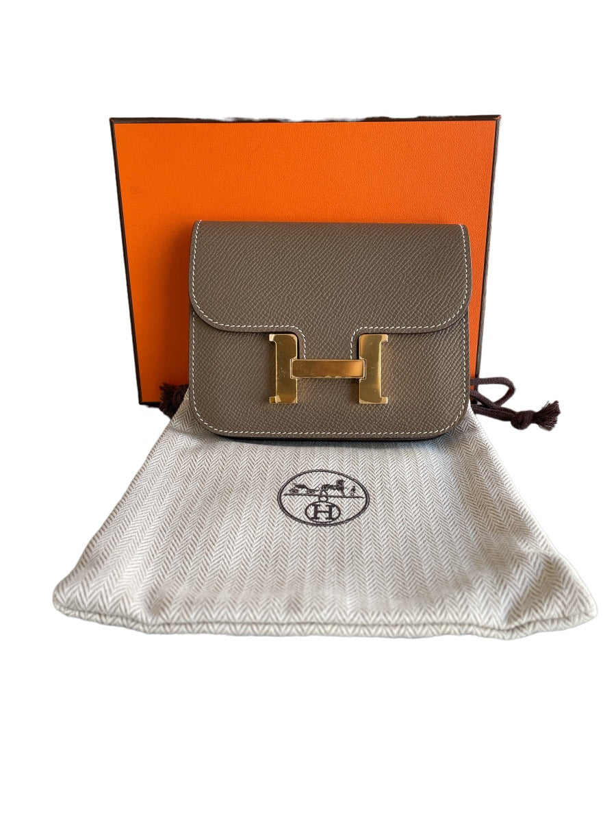 Hermes Etoupe Epsom Constance Slim WGH
