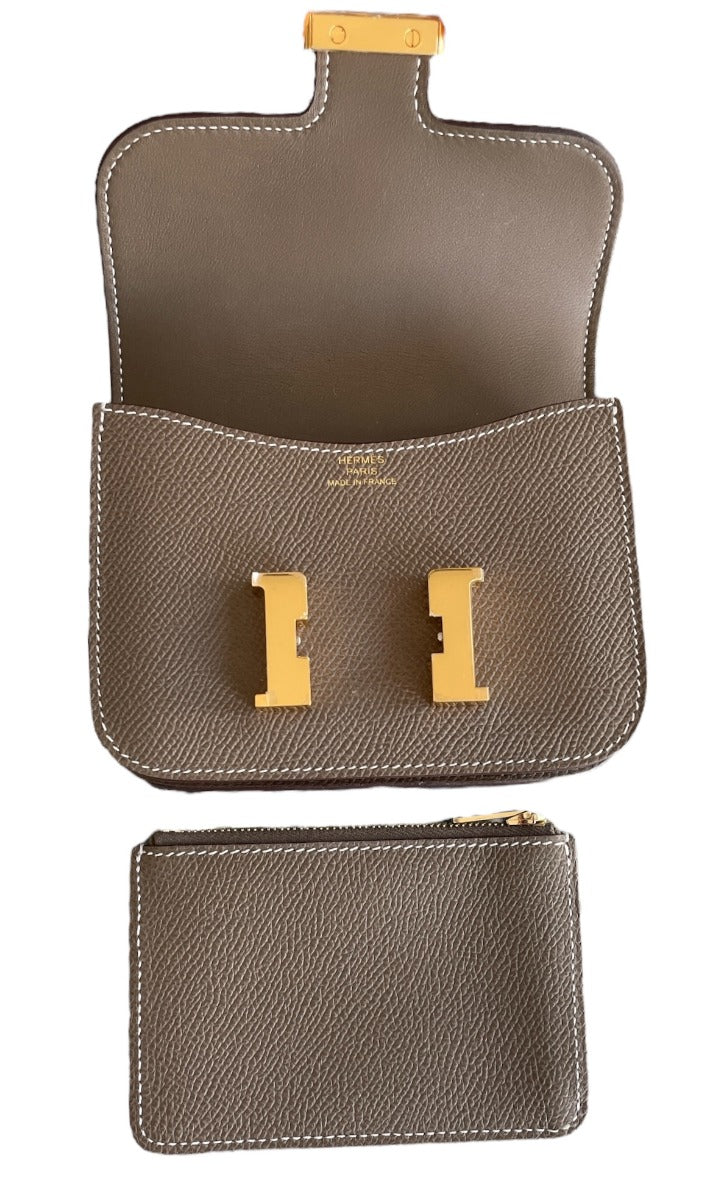 Hermes Etoupe Epsom Constance Slim WGH