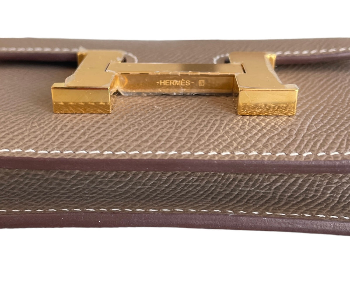 Hermes Etoupe Epsom Constance Slim WGH