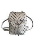 Chanel Metallic Silver Chevron Lambskin Stud Wars Backpack