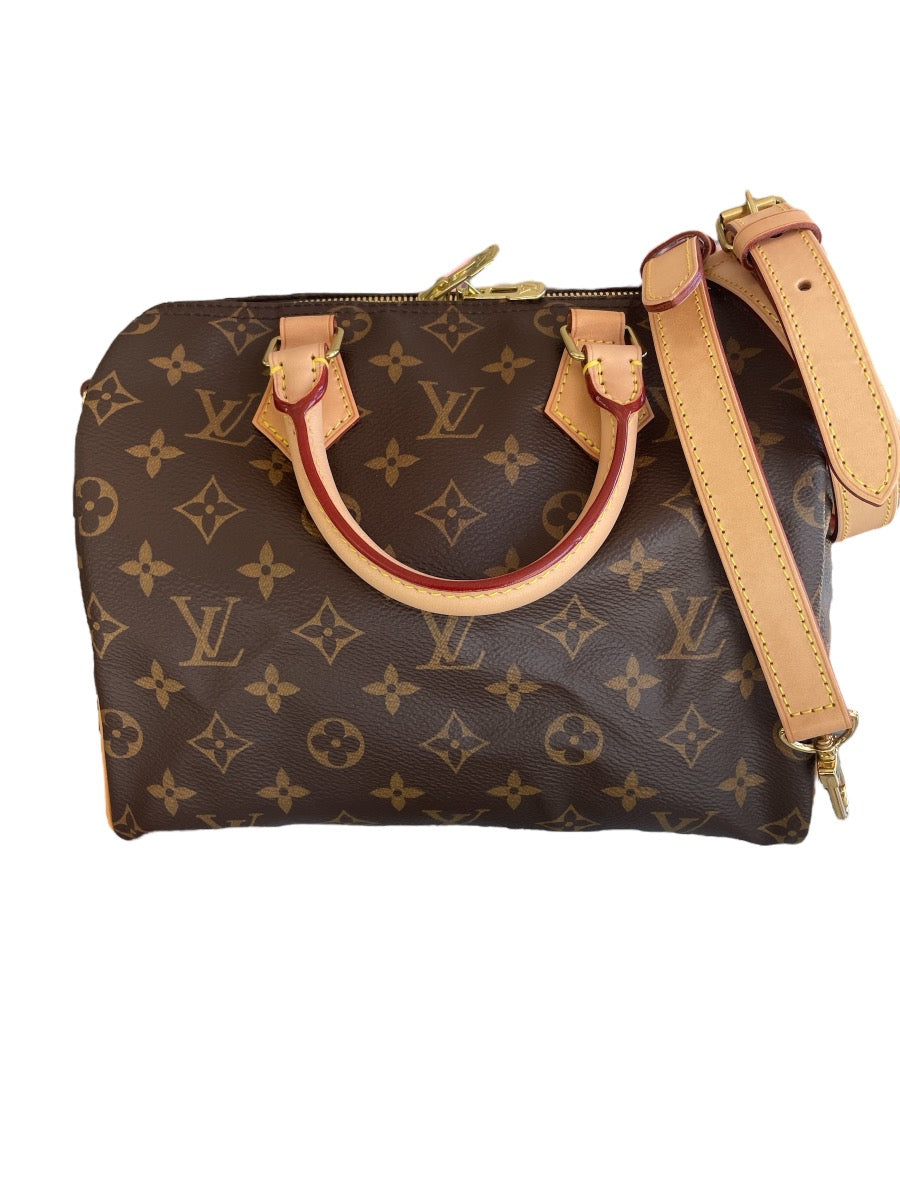 Louis Vuitton Monogram Speedy 25 Bandouliere Shoulder Bag