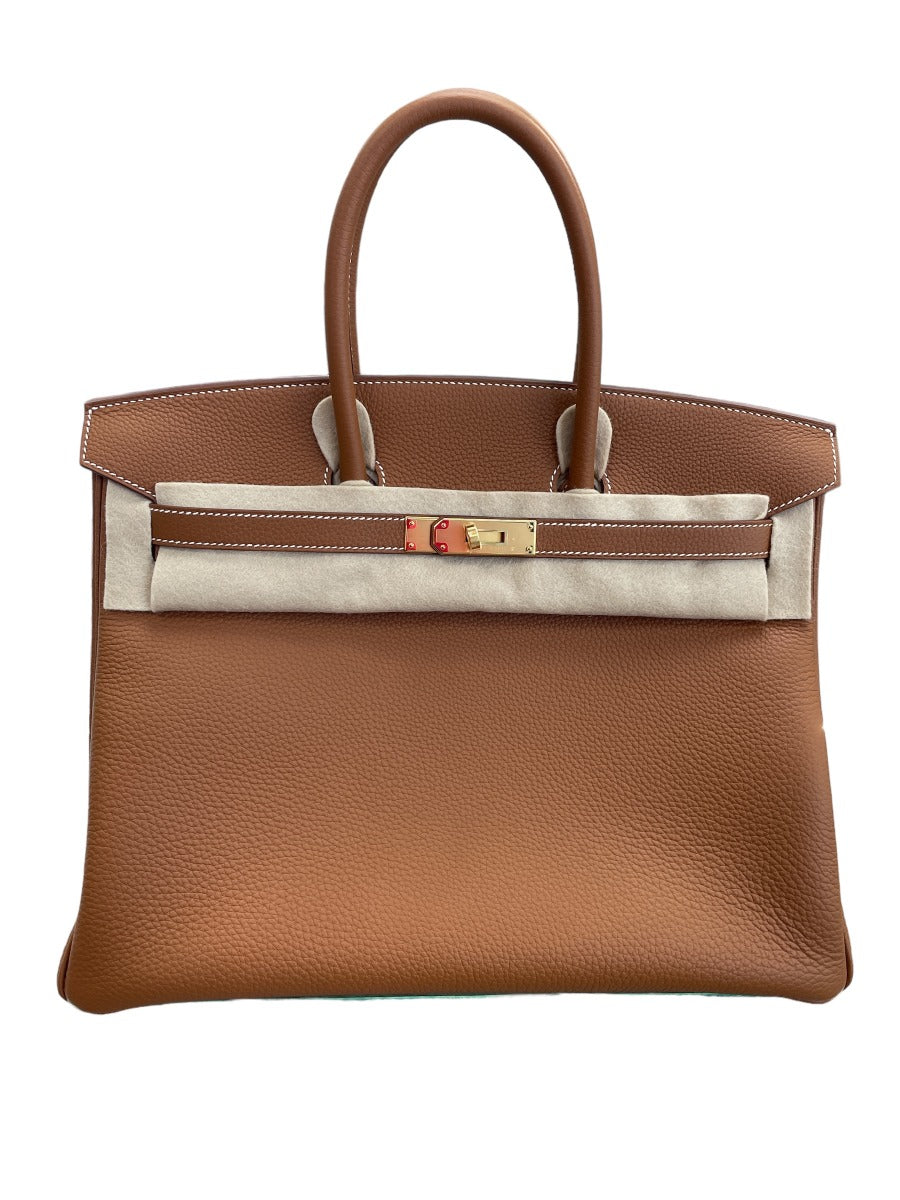NIB 2024 Hermes Gold Togo Birkin 35 WGH