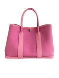 2021 Hermes Toile Epsom Verso Garden Party 30 MM Bubblegum Rubis