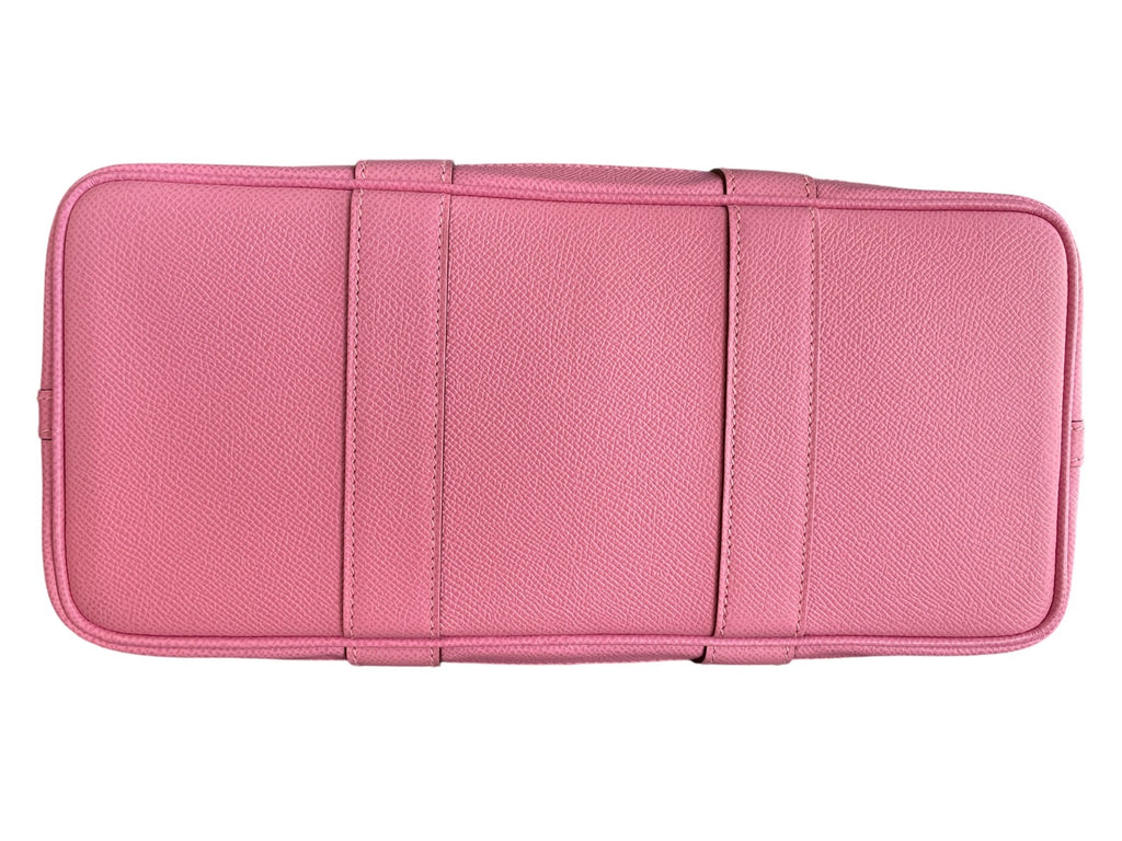 2021 Hermes Toile Epsom Verso Garden Party 30 MM Bubblegum Rubis