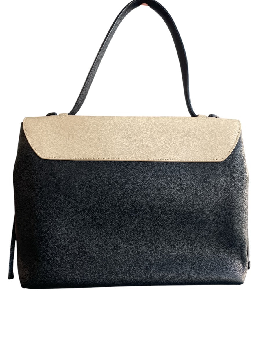 Louis Vuitton Vanille Black Calfskin Lockme MM Bag