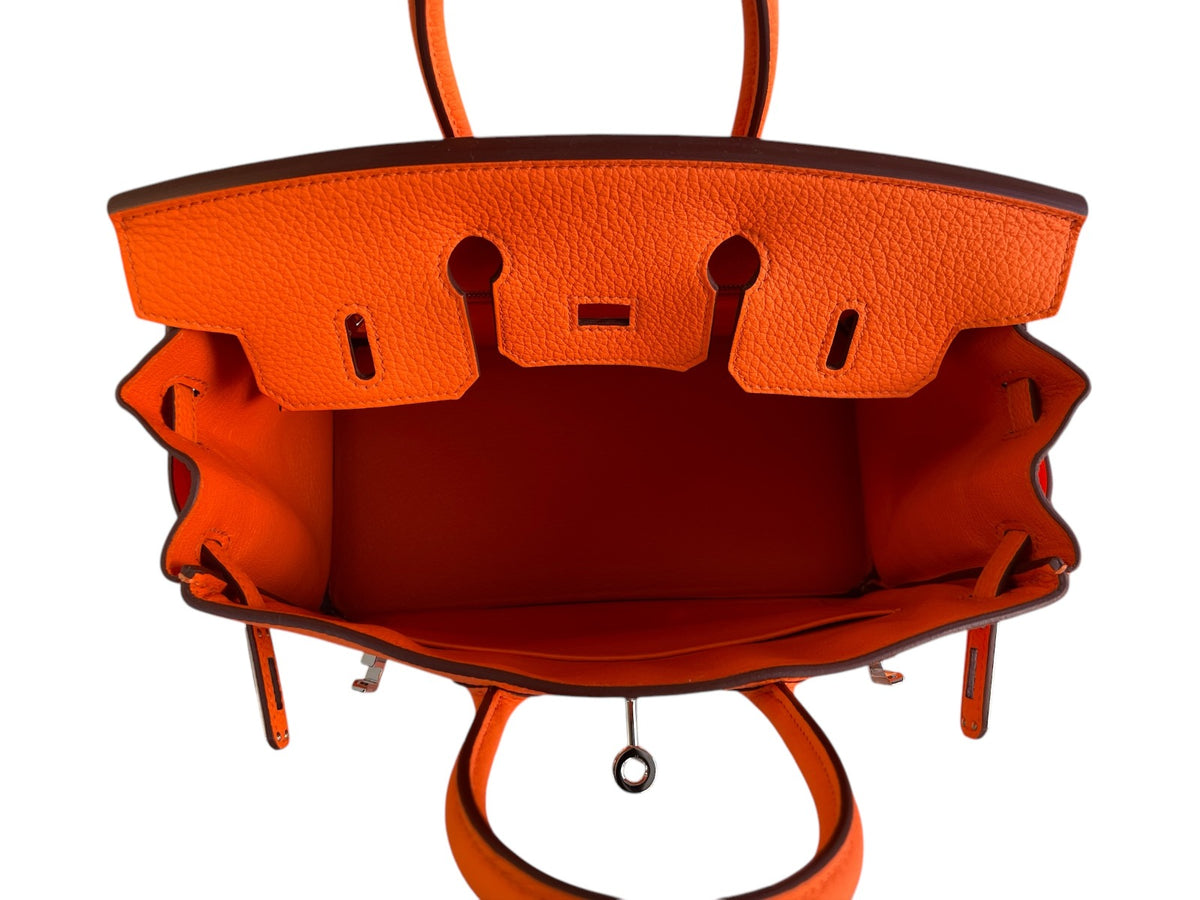 2023 Hermes Togo Orange Minium Birkin 25 WPH
