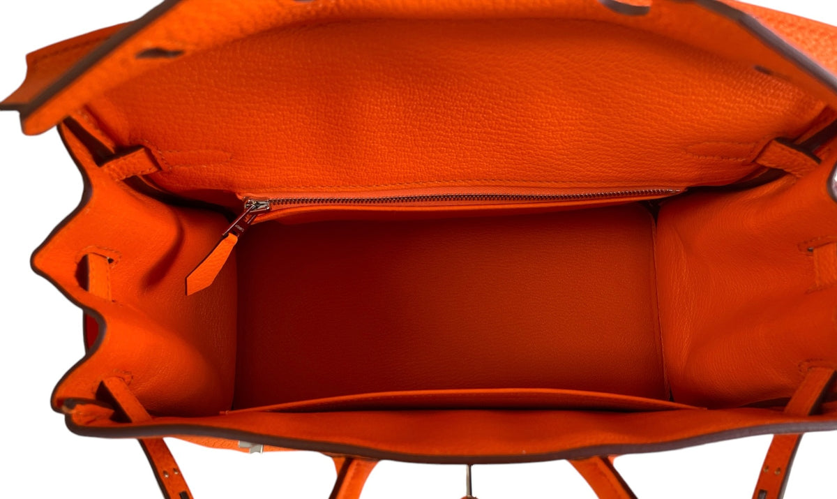 2023 Hermes Togo Orange Minium Birkin 25 WPH