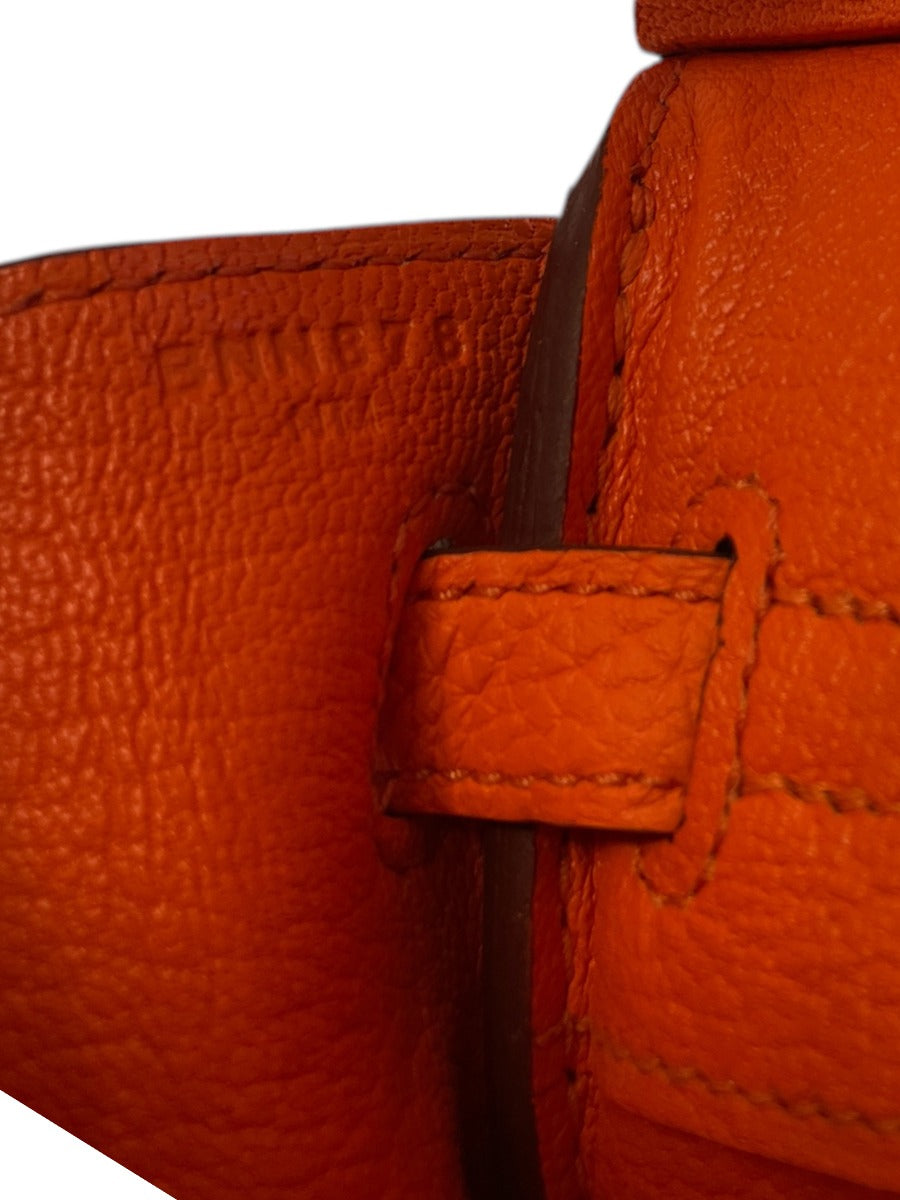 2023 Hermes Togo Orange Minium Birkin 25 WPH