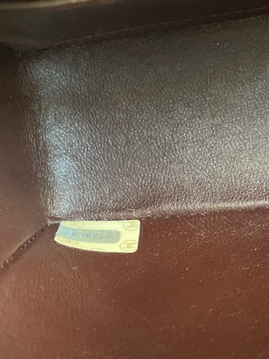 Chanel Bordeaux Lambskin  Classic Mini Square GHW Bag
