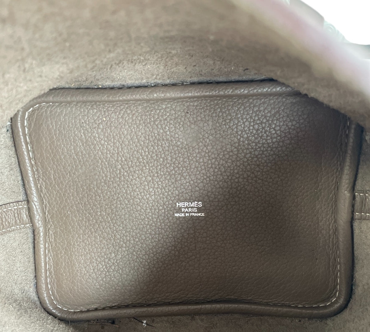 2009 Hermes Etoupe Clemence Picotin Lock 18 WPH NO KEY**