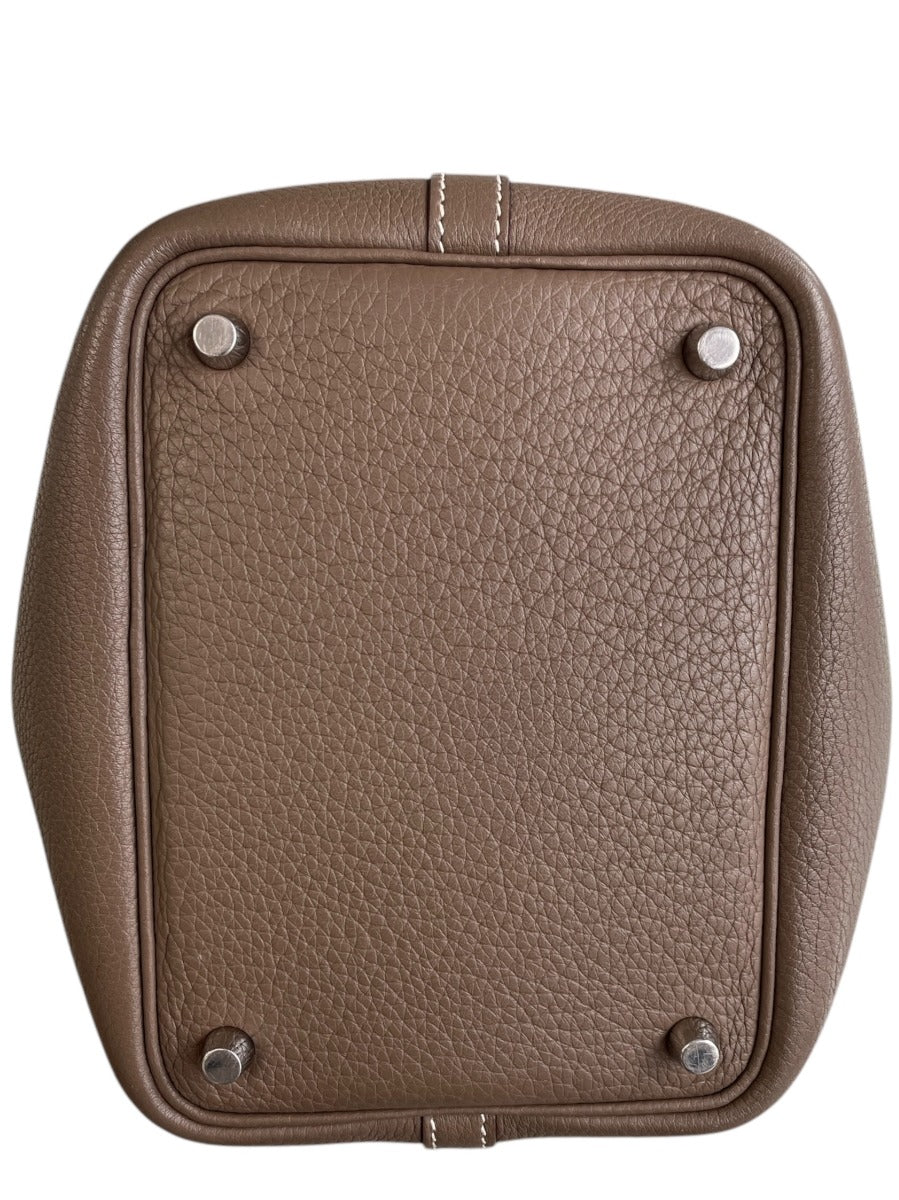 2009 Hermes Etoupe Clemence Picotin Lock 18 WPH NO KEY**