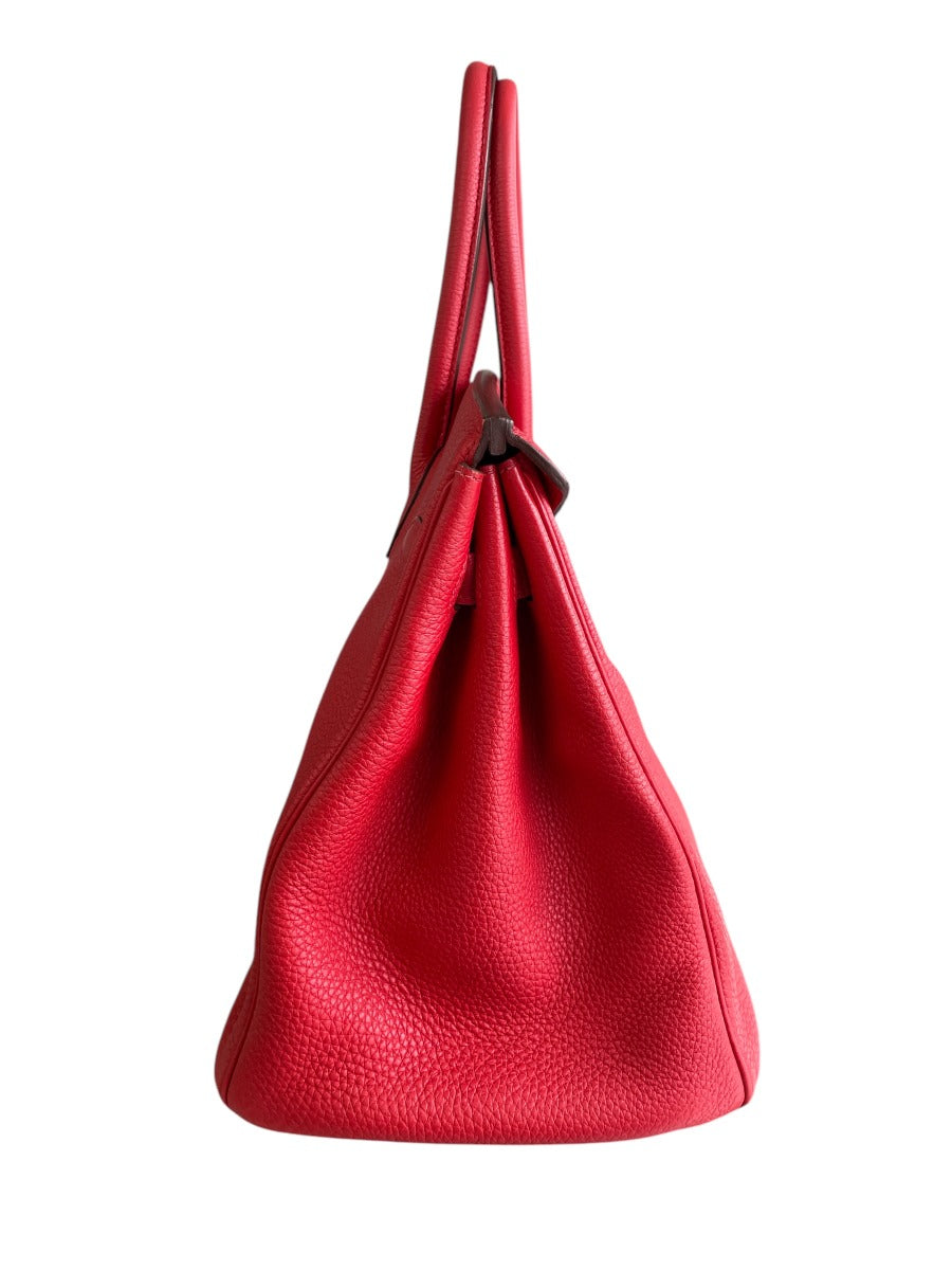 2012 Hermes Rouge Casaque Togo Birkin 35 WGH