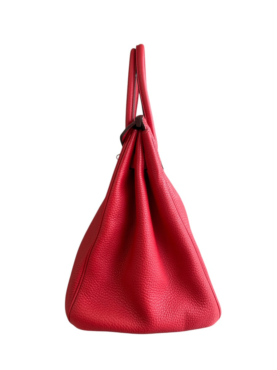 2012 Hermes Rouge Casaque Togo Birkin 35 WGH