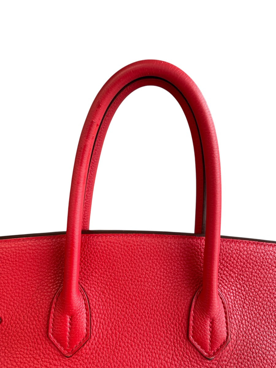 2012 Hermes Rouge Casaque Togo Birkin 35 WGH
