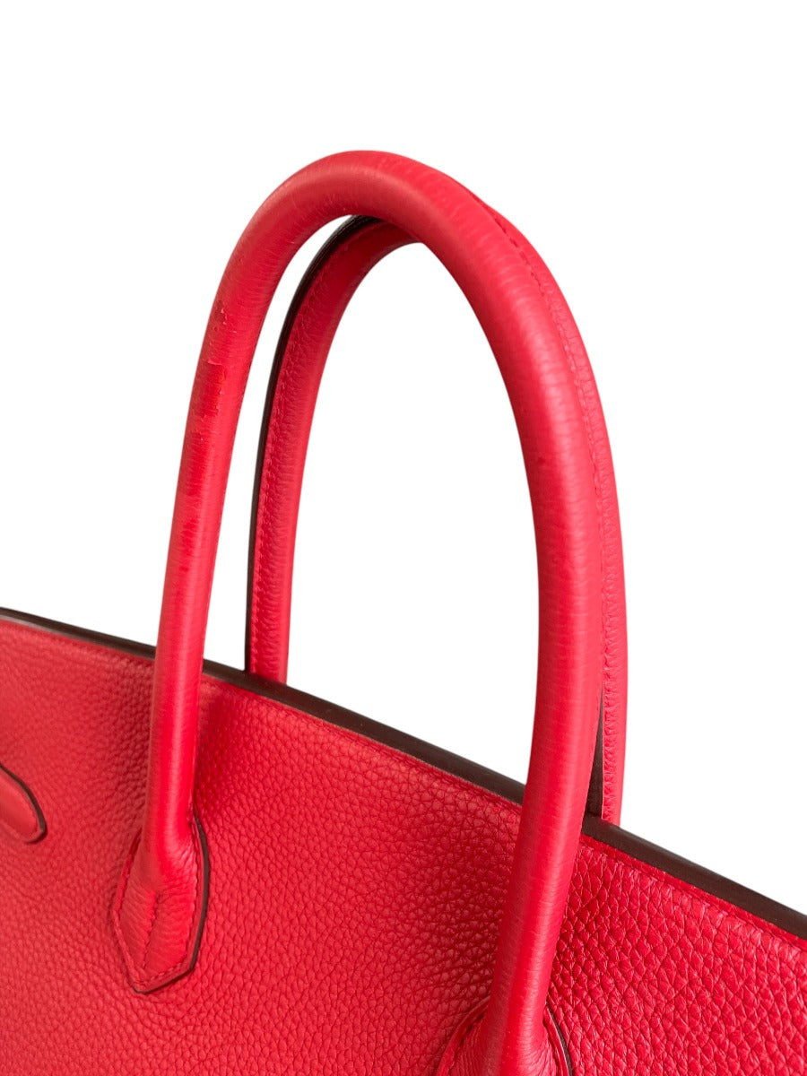 2012 Hermes Rouge Casaque Togo Birkin 35 WGH