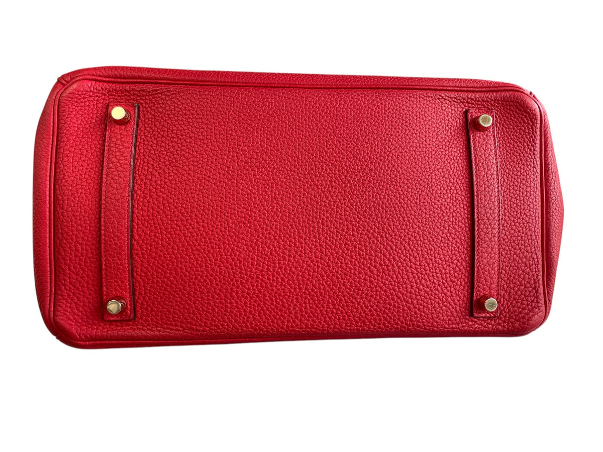 2012 Hermes Rouge Casaque Togo Birkin 35 WGH
