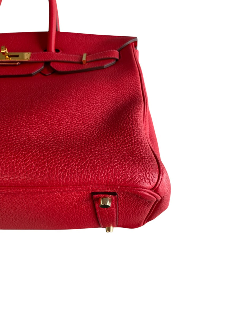 2012 Hermes Rouge Casaque Togo Birkin 35 WGH