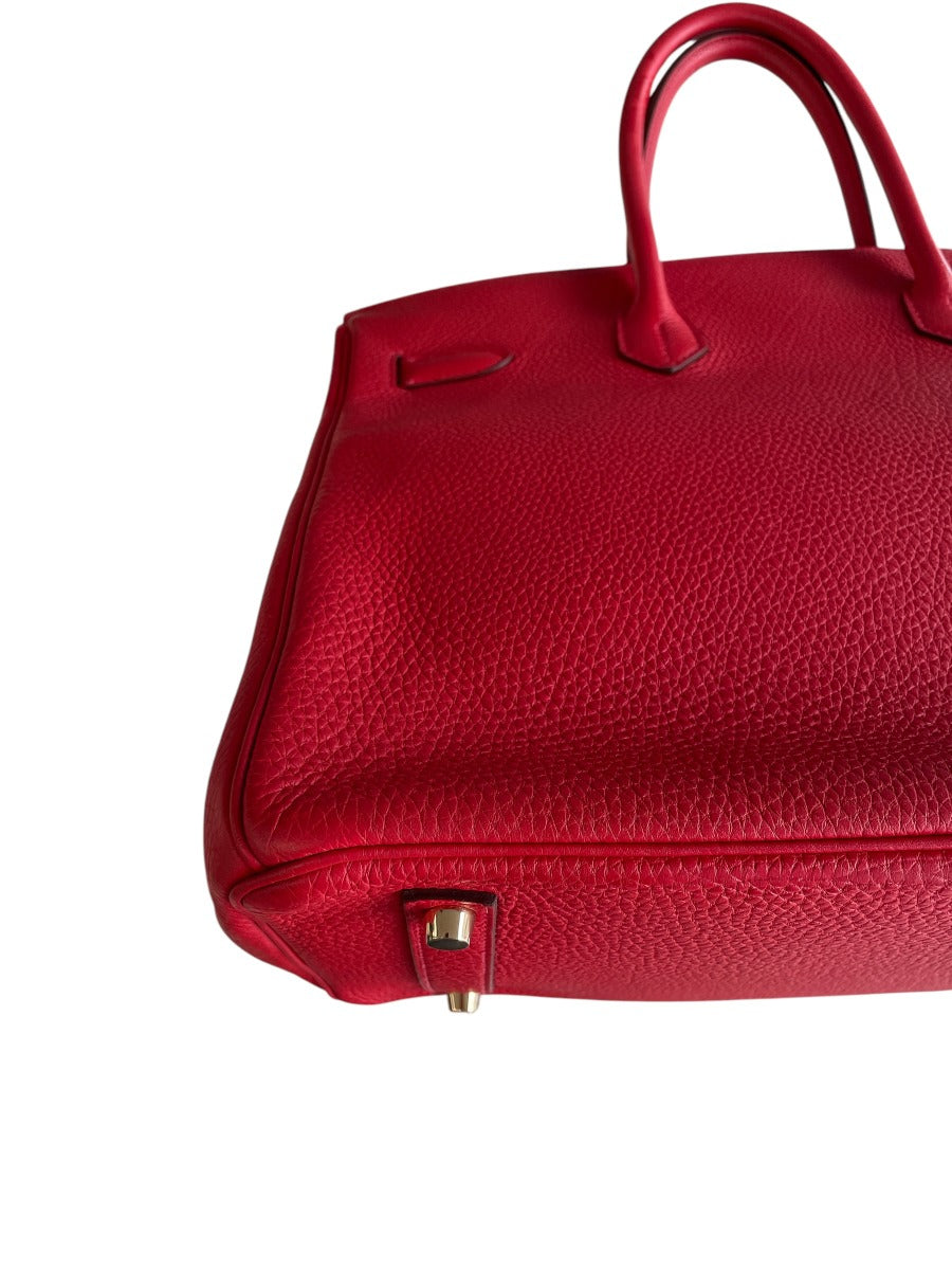 2012 Hermes Rouge Casaque Togo Birkin 35 WGH