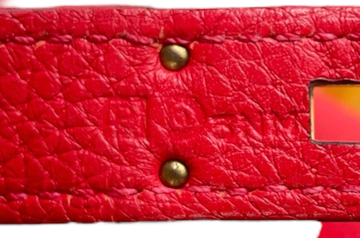 2012 Hermes Rouge Casaque Togo Birkin 35 WGH