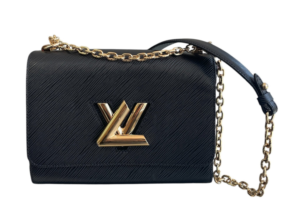 Louis Vuitton Black Epi Twist Shoulder Bag W/ Gold Hardware