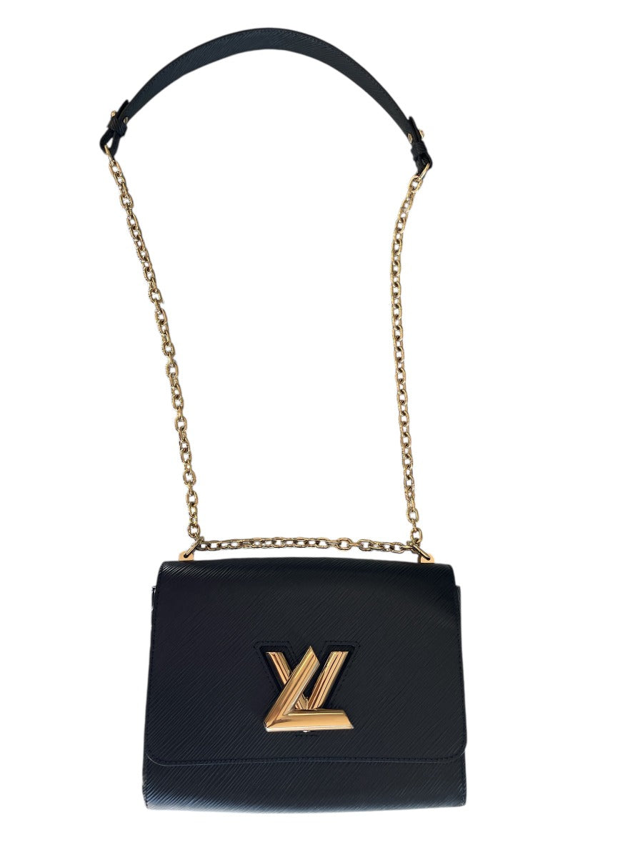 Louis Vuitton Black Epi Twist Shoulder Bag W/ Gold Hardware