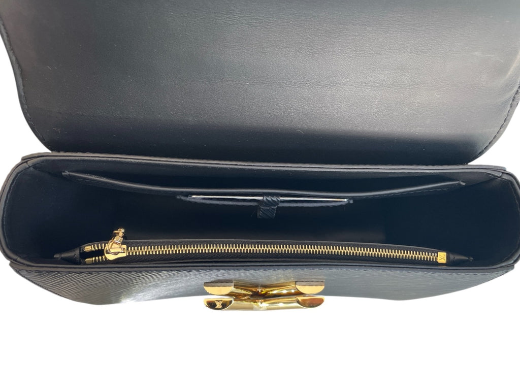 Louis Vuitton Black Epi Twist Shoulder Bag W/ Gold Hardware
