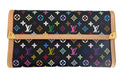 Louis Vuitton Monogram Multicolor Porte Tresor International Wallet Black