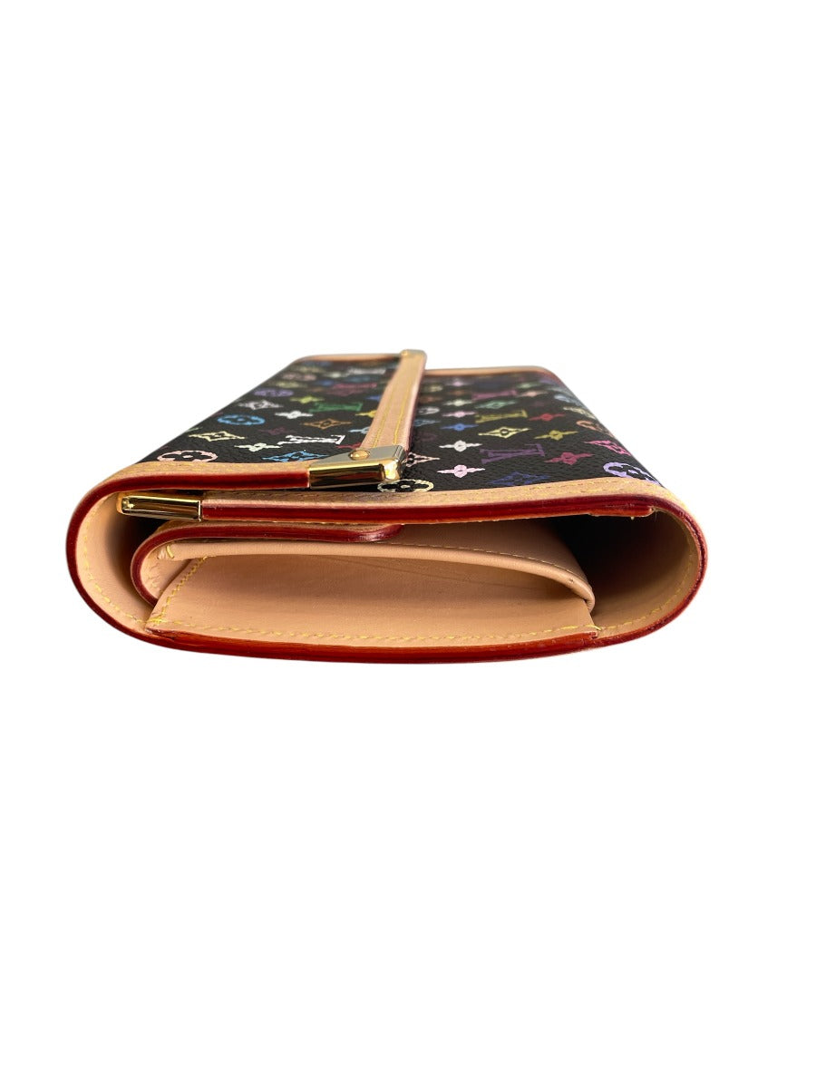 Louis Vuitton Monogram Multicolor Porte Tresor International Wallet Black