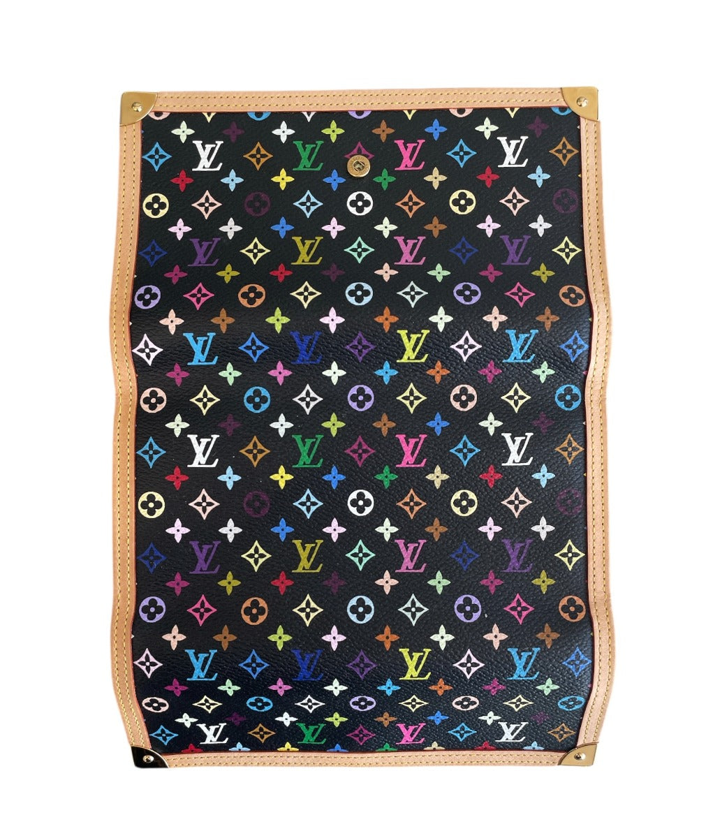 Louis Vuitton Monogram Multicolor Porte Tresor International Wallet Black