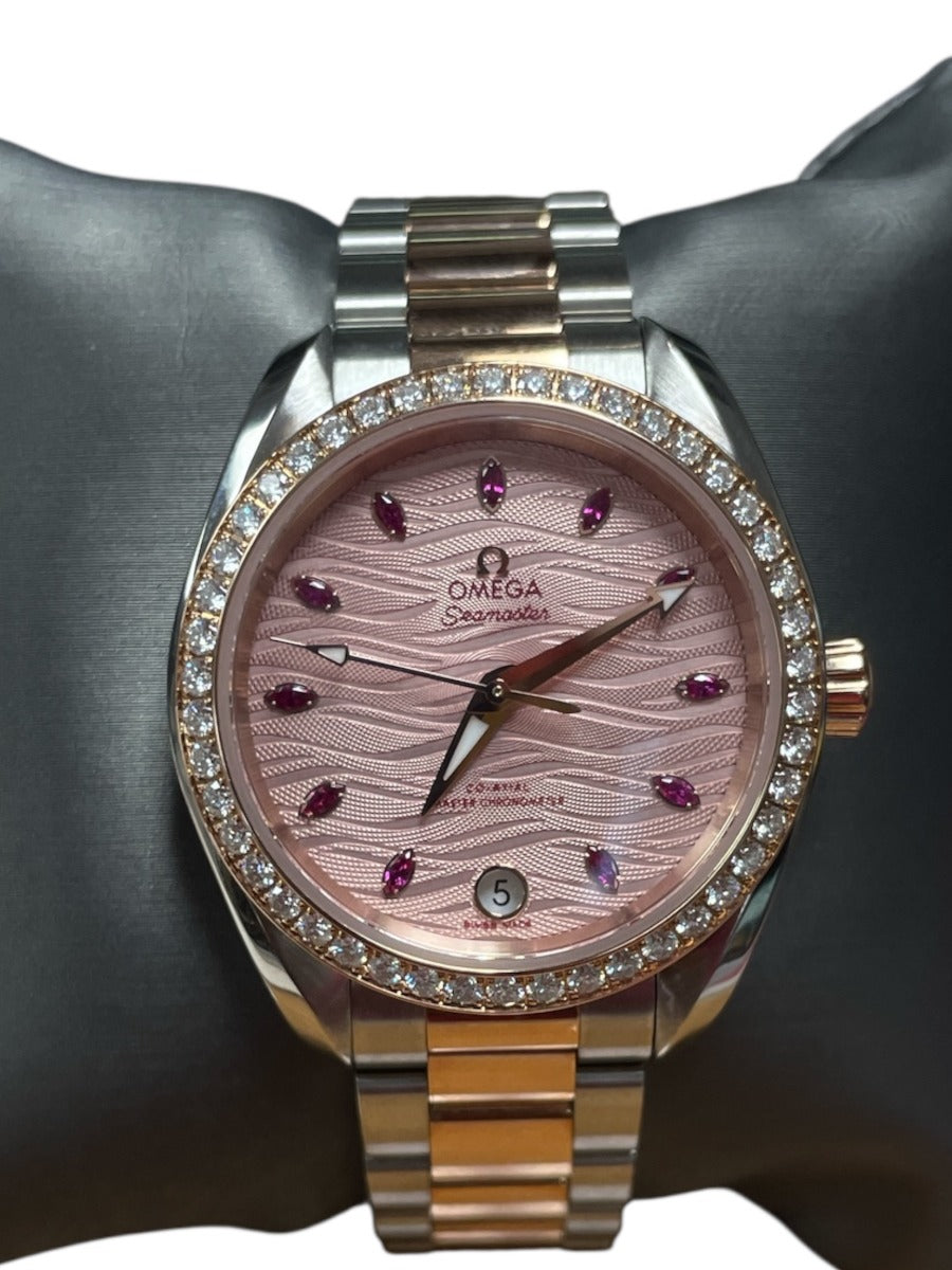 Omega Seamaster Aqua Terra 150M Diamond Pink Gold
