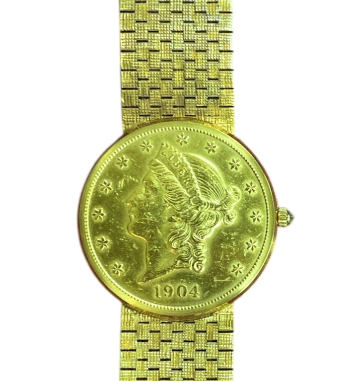 CORUM 1904 $20 US LIBERTY Gold Coin Watch