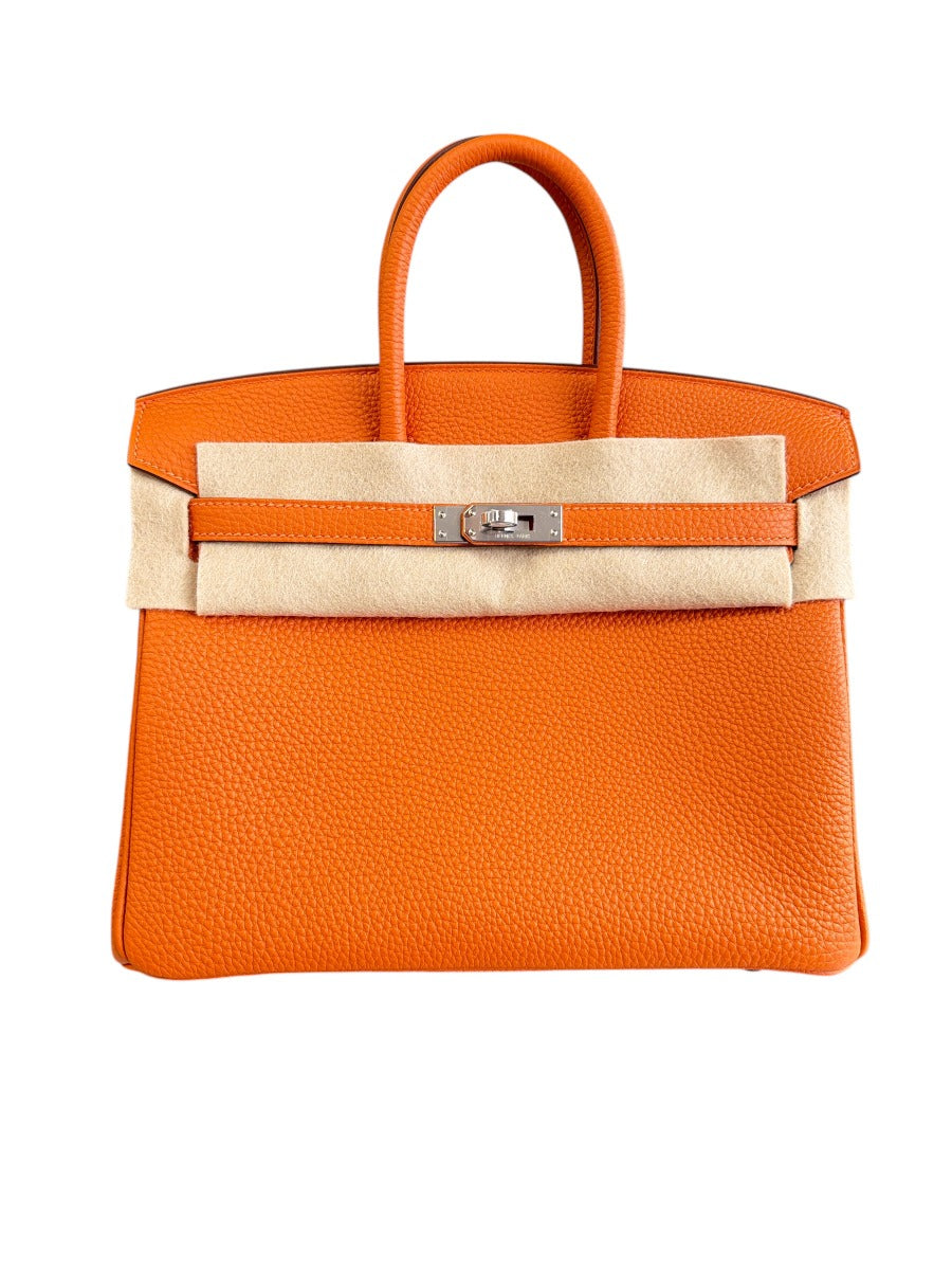 2025 Hermes Orange Birkin 25 PHW