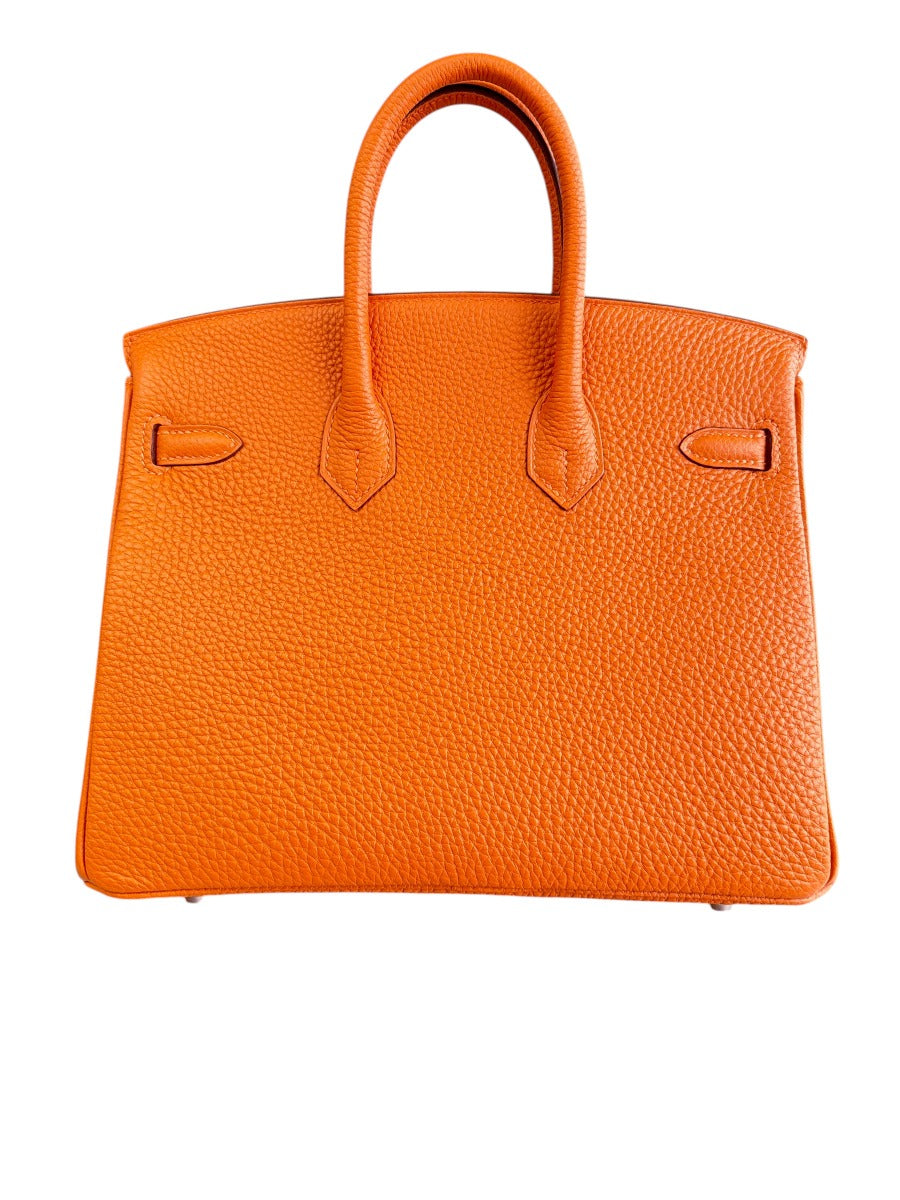 2025 Hermes Orange Birkin 25 PHW